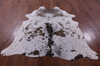 Thumbnail for Brown Salt & Pepper Natural Cowhide Rug - Large 6' 5