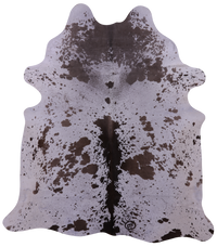 Thumbnail for Brown Salt & Pepper Natural Cowhide Rug - Large 6' 5