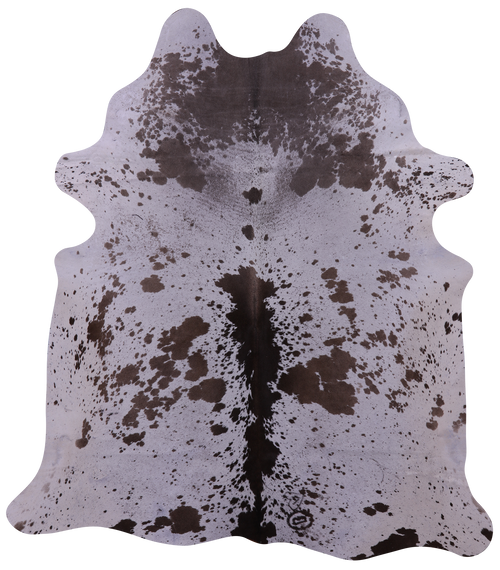 Brown Salt & Pepper Natural Cowhide Rug - Large 6' 5