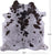 Brown Salt & Pepper Natural Cowhide Rug - Large 6' 5"H x 6' 0"W