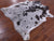 Brown Salt & Pepper Natural Cowhide Rug - Large 6' 5"H x 6' 0"W