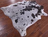 Thumbnail for Brown Salt & Pepper Natural Cowhide Rug - Large 6' 5
