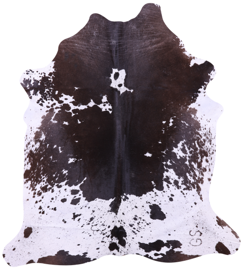 Brown Salt & Pepper Natural Cowhide Rug - Large 6' 5