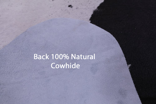 Brown & White Natural Cowhide Rug - Large 6' 5