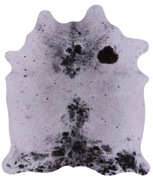 Brown Salt & Pepper Natural Cowhide Rug - Large 6' 4