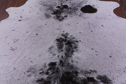 Brown Salt & Pepper Natural Cowhide Rug - Large 6' 4