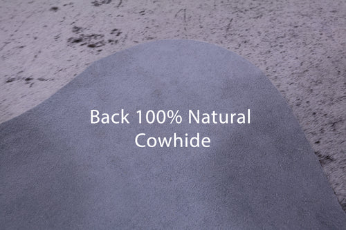 Brown Salt & Pepper Natural Cowhide Rug - Large 6' 4