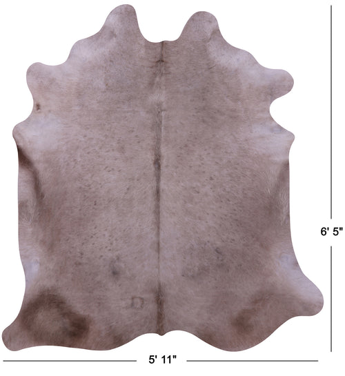 Beige Natural Cowhide Rug - Large 6' 5