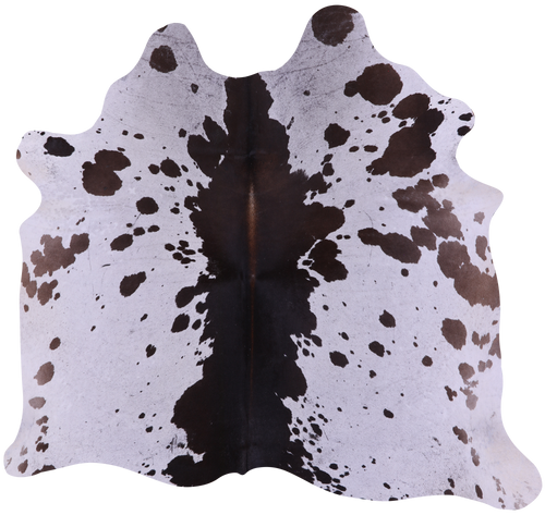 Brown & White Natural Cowhide Rug - Small 5' 5