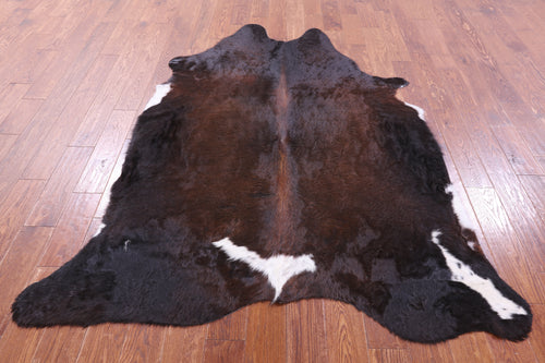 Dark Brown Natural Cowhide Rug - X-Large 7' 0