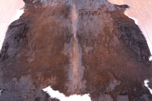 Dark Brown Natural Cowhide Rug - X-Large 7' 0