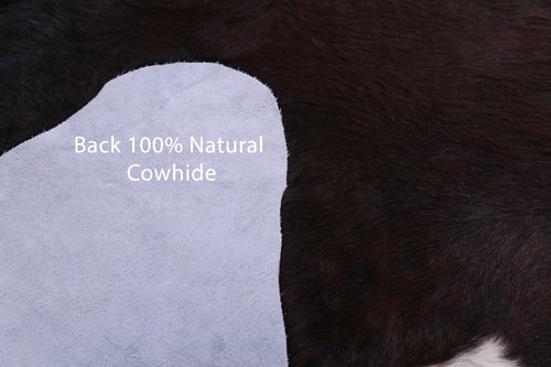 Dark Brown Natural Cowhide Rug - X-Large 7' 0