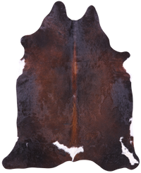 Thumbnail for Dark Brown Natural Cowhide Rug - X-Large 7' 0