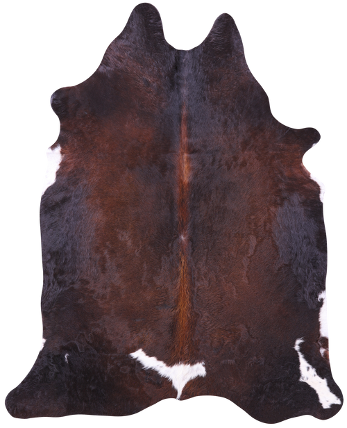 Dark Brown Natural Cowhide Rug - X-Large 7' 0
