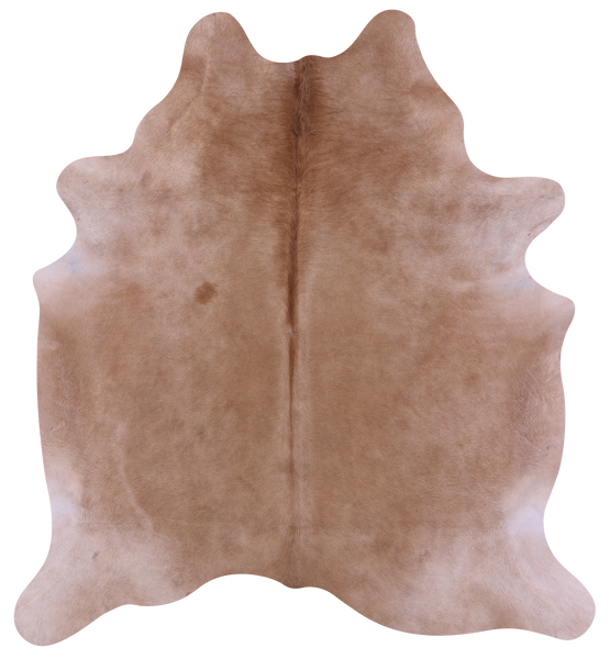 Light Brown Natural Cowhide Rug - Large 6' 7"H x 5' 11"W