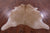 Light Brown Natural Cowhide Rug - Large 6' 7"H x 5' 11"W