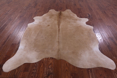 Light Brown Natural Cowhide Rug - Large 6' 7