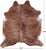 Light Brindle Natural Cowhide Rug - Large 6' 6"H x 6' 0"W