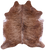 Light Brindle Natural Cowhide Rug - Large 6' 6"H x 6' 0"W