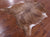 Light Brindle Natural Cowhide Rug - Large 6' 6"H x 6' 0"W