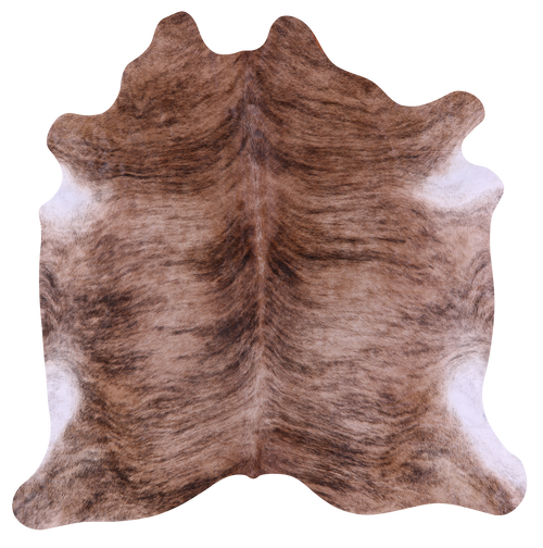 Light Brindle Natural Cowhide Rug - Large 6' 8