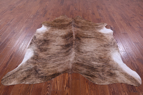 Light Brindle Natural Cowhide Rug - Large 6' 8
