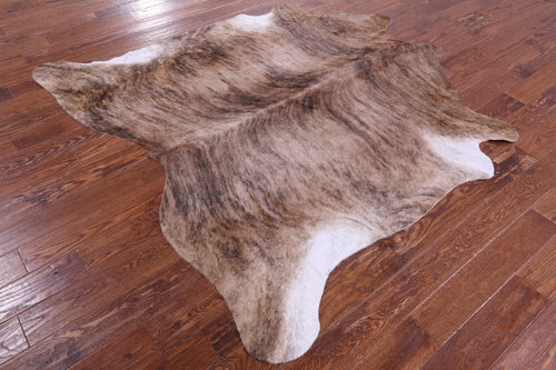 Light Brindle Natural Cowhide Rug - Large 6' 8