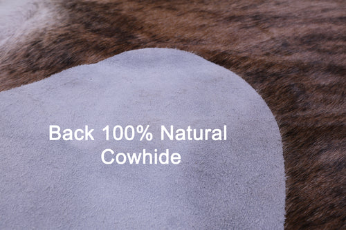 Light Brindle Natural Cowhide Rug - Large 6' 8