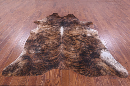 Light Brindle Natural Cowhide Rug - X-Large 7' 5
