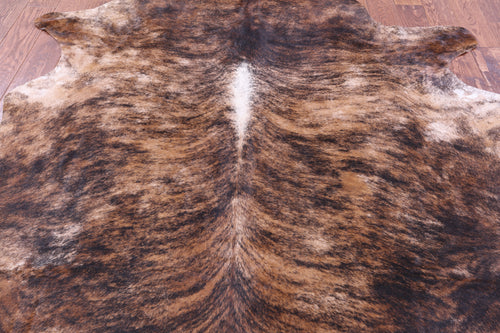 Light Brindle Natural Cowhide Rug - X-Large 7' 5