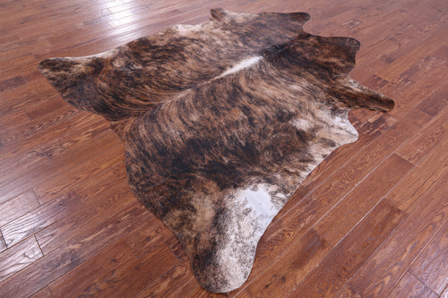 Light Brindle Natural Cowhide Rug - X-Large 7' 5