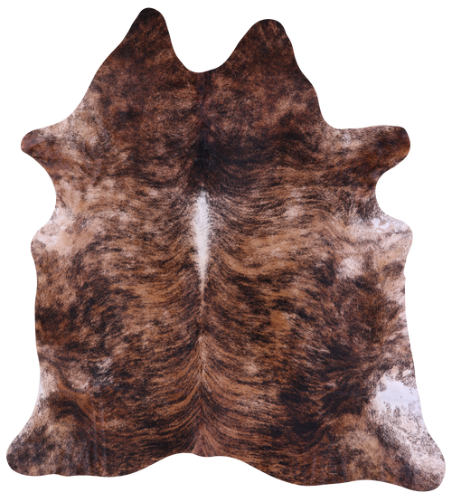 Light Brindle Natural Cowhide Rug - X-Large 7' 5