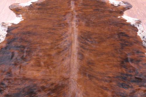 Brindle Natural Brown Cowhide Rug - X-Large 7' 5