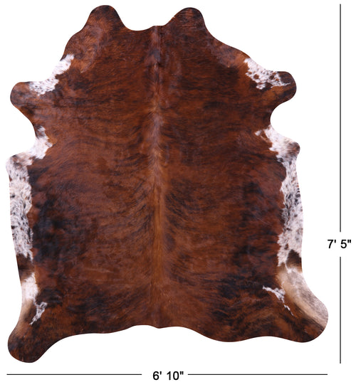 Brindle Natural Brown Cowhide Rug - X-Large 7' 5