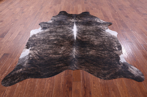 Grey Brindle Natural Cowhide Rug - XX-Large 8' 0