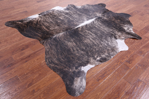 Grey Brindle Natural Cowhide Rug - XX-Large 8' 0