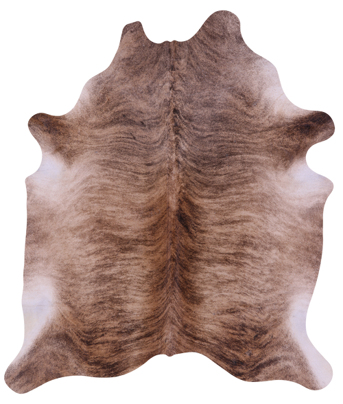 Light Brindle Natural Cowhide Rug - X-Large 7' 7