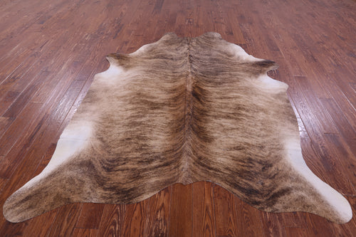 Light Brindle Natural Cowhide Rug - X-Large 7' 7