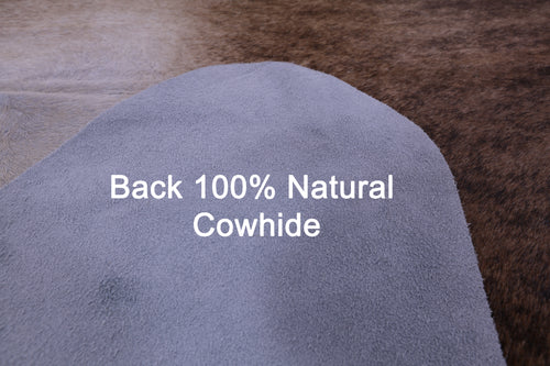Light Brindle Natural Cowhide Rug - X-Large 7' 7