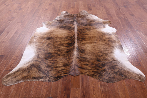 Light Brindle Natural Cowhide Rug - X-Large 7' 0