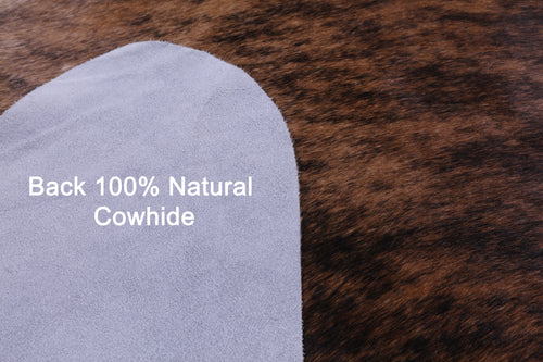Light Brindle Natural Cowhide Rug - X-Large 7' 0