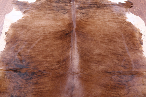 Brindle Natural Brown Cowhide Rug - X-Large 7' 3