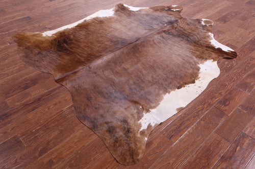 Brindle Natural Brown Cowhide Rug - X-Large 7' 3