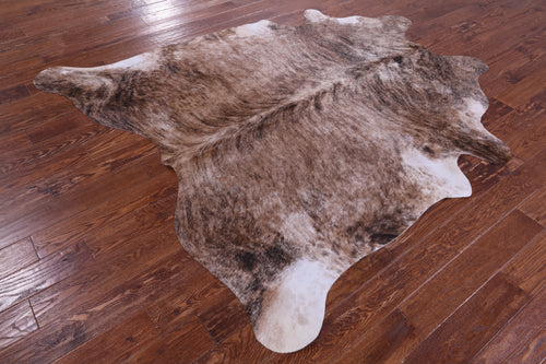 Light Brindle Natural Cowhide Rug - X-Large 7' 5