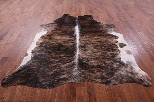 Light Brindle Natural Cowhide Rug - X-Large 7' 0