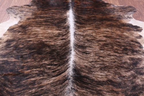 Light Brindle Natural Cowhide Rug - X-Large 7' 0