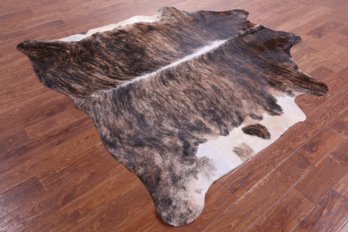 Light Brindle Natural Cowhide Rug - X-Large 7' 0