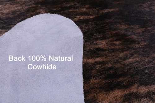 Light Brindle Natural Cowhide Rug - X-Large 7' 0