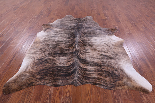 Light Brindle Natural Cowhide Rug - X-Large 7' 0