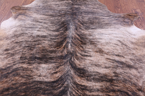 Light Brindle Natural Cowhide Rug - X-Large 7' 0
